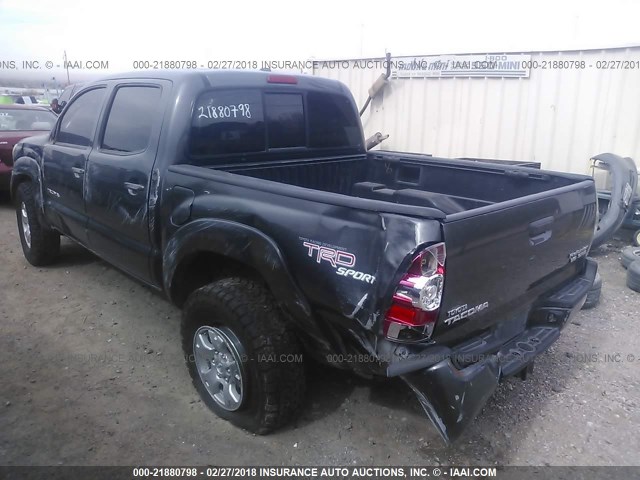3TMJU4GN1AM093918 - 2010 TOYOTA TACOMA DOUBLE CAB PRERUNNER GRAY photo 3