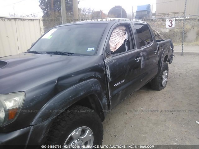 3TMJU4GN1AM093918 - 2010 TOYOTA TACOMA DOUBLE CAB PRERUNNER GRAY photo 6