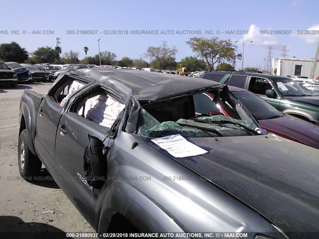 3TMLU4EN4EM156978 - 2014 TOYOTA TACOMA DOUBLE CAB GRAY photo 6