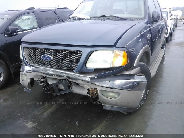 1FTRW08L22KA54668 - 2002 FORD F150 SUPERCREW GRAY photo 6