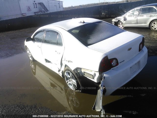 1G1ZB5E01CF226100 - 2012 CHEVROLET MALIBU LS 白色 照片 3