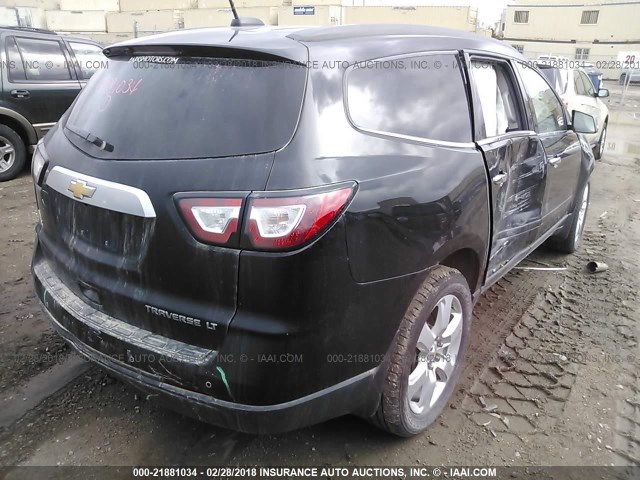 1GNKRGKD9GJ225181 - 2016 CHEVROLET TRAVERSE LT BLACK photo 4