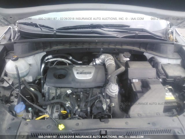 KM8J3CA28GU160865 - 2016 HYUNDAI TUCSON LIMITED/SPORT AND ECO/SE SILVER photo 10