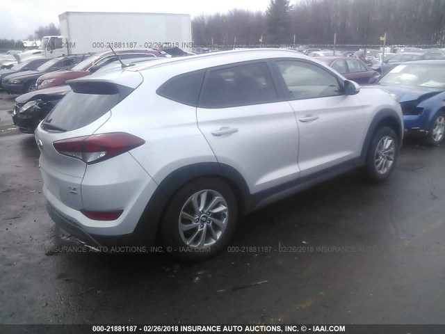 KM8J3CA28GU160865 - 2016 HYUNDAI TUCSON LIMITED/SPORT AND ECO/SE SILVER photo 4