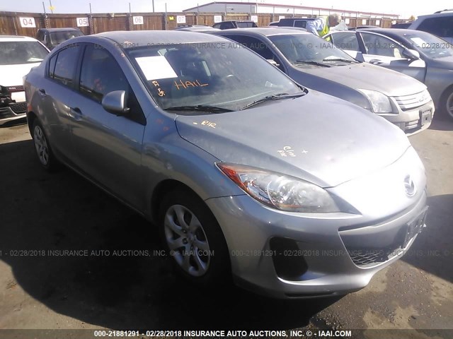 JM1BL1TF6D1735796 - 2013 MAZDA 3 I SILVER photo 1