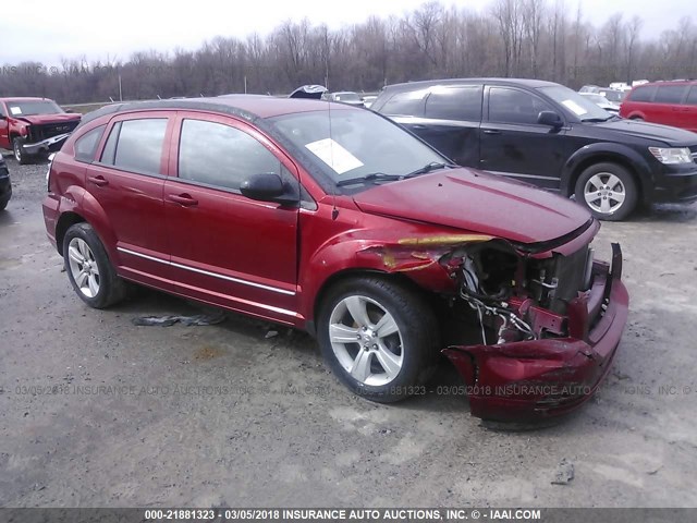 1B3CB4HA5AD552231 - 2010 DODGE CALIBER SXT RED photo 1