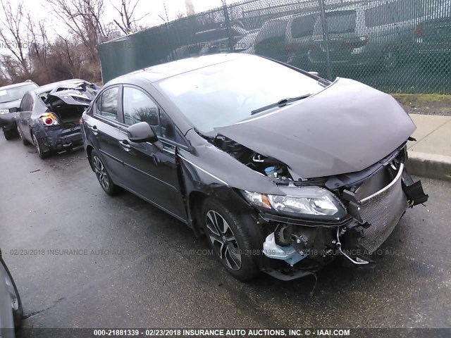 19XFB2F92DE262346 - 2013 HONDA CIVIC EXL BLACK photo 1