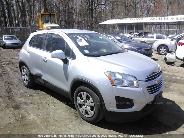 KL7CJKSB7FB076328 - 2015 CHEVROLET TRAX LS SILVER photo 6