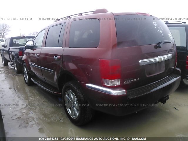 1A8HW58228F120677 - 2008 CHRYSLER ASPEN LIMITED RED photo 3