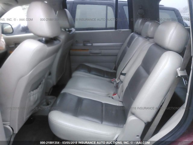 1A8HW58228F120677 - 2008 CHRYSLER ASPEN LIMITED RED photo 8