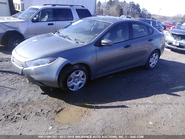 1C3CDFAA9DD225063 - 2013 DODGE DART SE/AERO GRAY photo 2