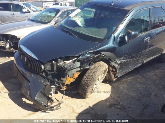 3G5DA03E14S517433 - 2004 BUICK RENDEZVOUS CX/CXL BLUE photo 6