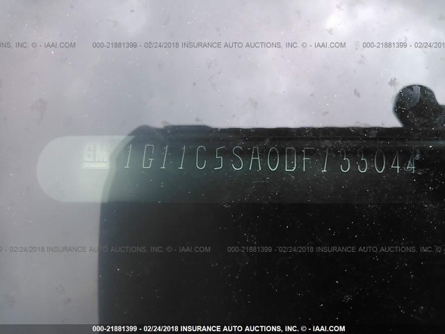 1G11C5SA0DF133044 - 2013 CHEVROLET MALIBU 1LT 灰色 照片 9