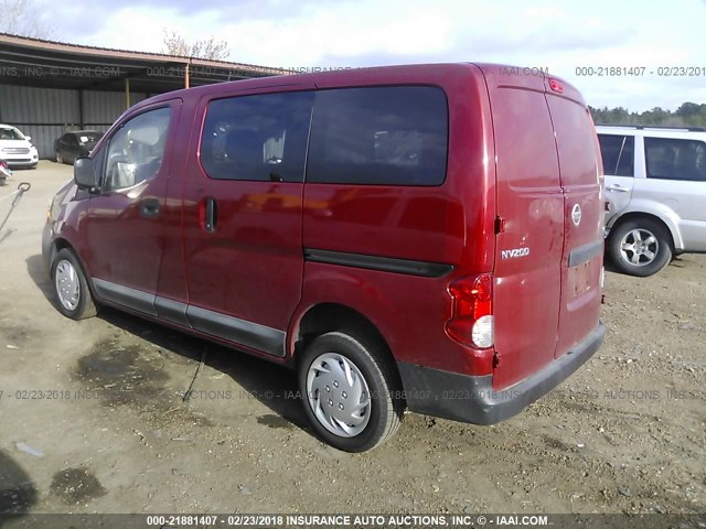 3N6CM0KN4DK694178 - 2013 NISSAN NV200 2.5S/2.5SV RED photo 3