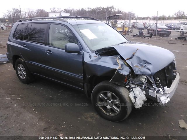 JTEHP21A160183494 - 2006 TOYOTA HIGHLANDER LIMITED BLUE photo 1