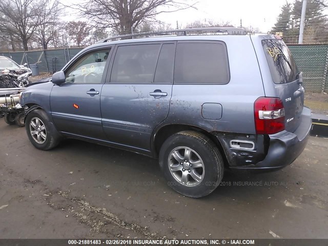 JTEHP21A160183494 - 2006 TOYOTA HIGHLANDER LIMITED BLUE photo 3