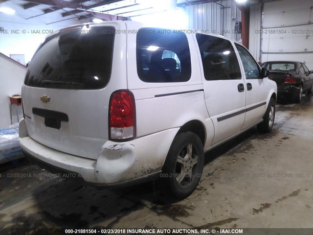 1GNDV23168D173150 - 2008 CHEVROLET UPLANDER LS WHITE photo 4