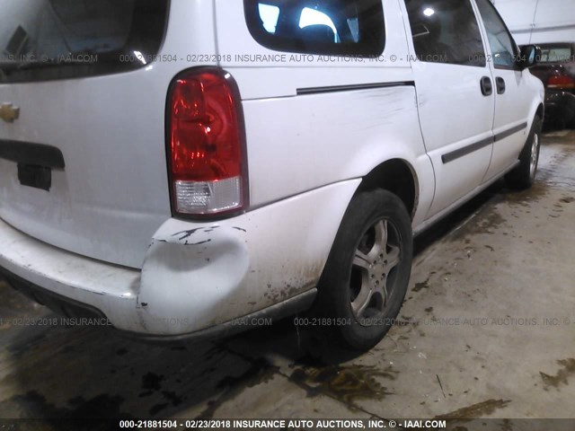 1GNDV23168D173150 - 2008 CHEVROLET UPLANDER LS WHITE photo 6