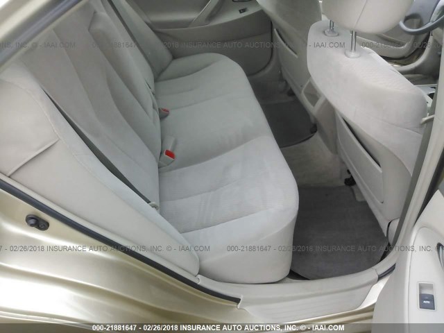 4T1BF3EKXBU203648 - 2011 TOYOTA CAMRY SE/LE/XLE GOLD photo 8