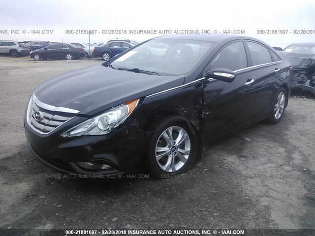 5NPEC4AC7DH632029 - 2013 HYUNDAI SONATA SE/LIMITED BLACK photo 2