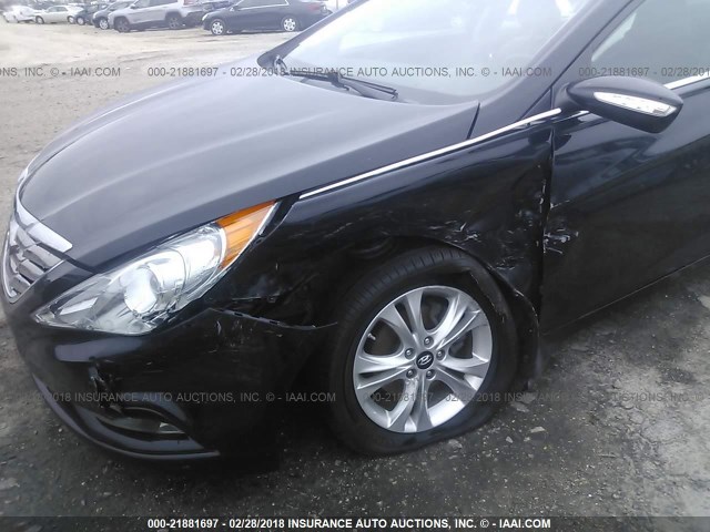 5NPEC4AC7DH632029 - 2013 HYUNDAI SONATA SE/LIMITED BLACK photo 6