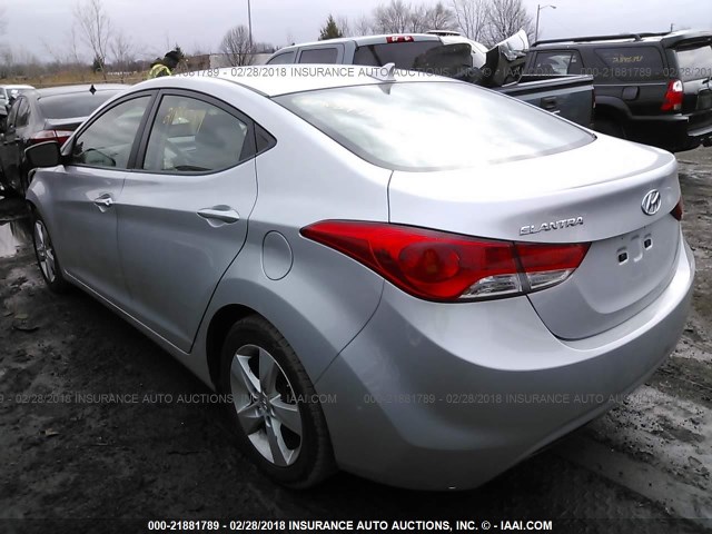 5NPDH4AE6DH374200 - 2013 HYUNDAI ELANTRA GLS/LIMITED SILVER photo 3