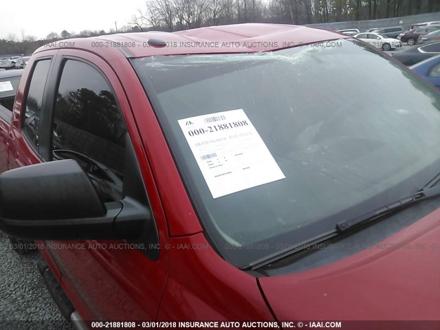 5TFUY5F18BX200433 - 2011 TOYOTA TUNDRA DOUBLE CAB SR5 RED photo 6