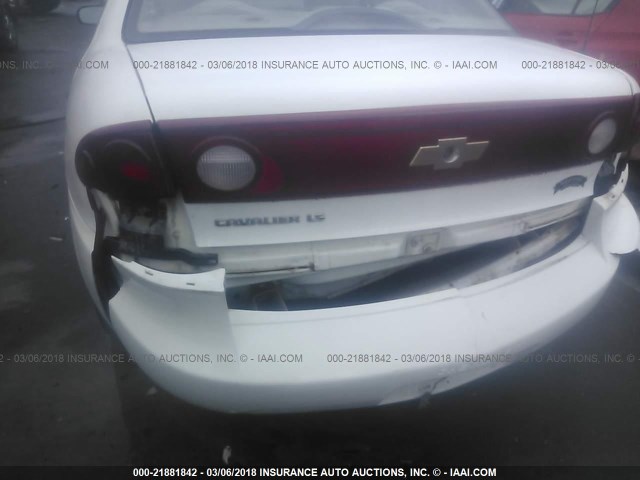 1G1JF52F347147436 - 2004 CHEVROLET CAVALIER LS WHITE photo 6