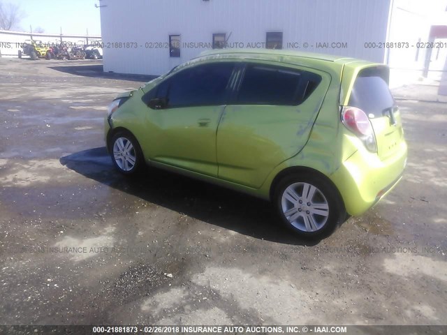 KL8CD6S94DC507433 - 2013 CHEVROLET SPARK 1LT Зеленый фото 3