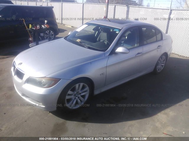 WBAVB17586NH93552 - 2006 BMW 325 I AUTOMATIC SILVER photo 2