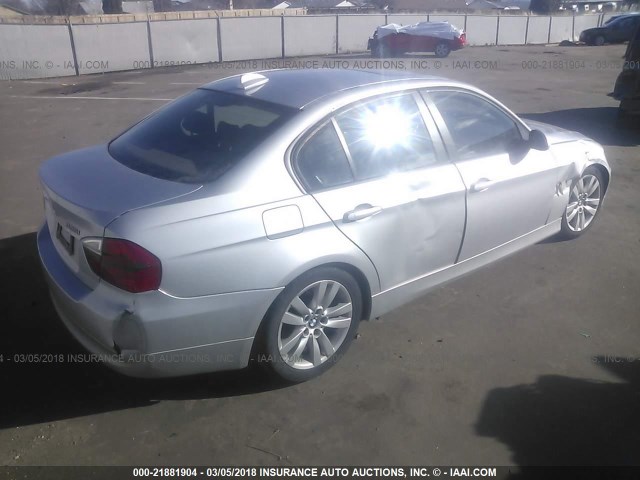 WBAVB17586NH93552 - 2006 BMW 325 I AUTOMATIC SILVER photo 4