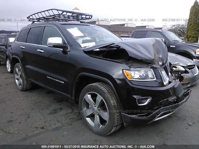 1C4RJFBG8EC280080 - 2014 JEEP GRAND CHEROKEE LIMITED BLACK photo 1