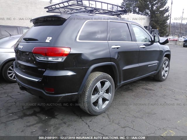 1C4RJFBG8EC280080 - 2014 JEEP GRAND CHEROKEE LIMITED BLACK photo 4