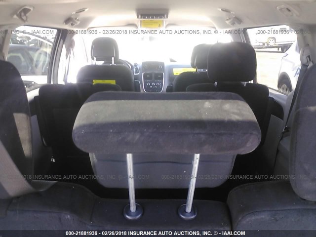 2C4RDGBG2GR262844 - 2016 DODGE GRAND CARAVAN SE WHITE photo 8