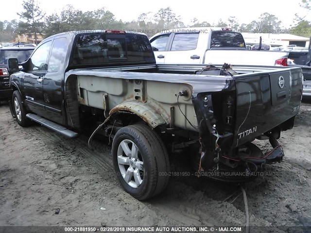 1N6AA06F28N305508 - 2008 NISSAN TITAN XE/SE/LE BLACK photo 3