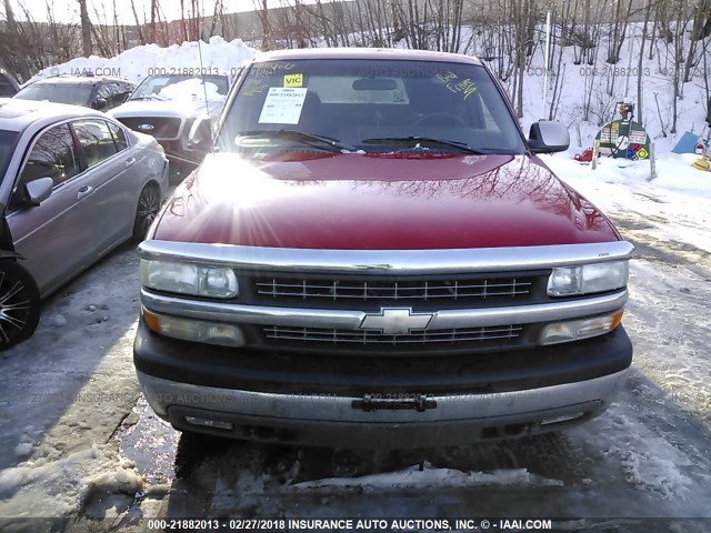 1GCEK14T9XZ177016 - 1999 CHEVROLET SILVERADO K1500 RED photo 6