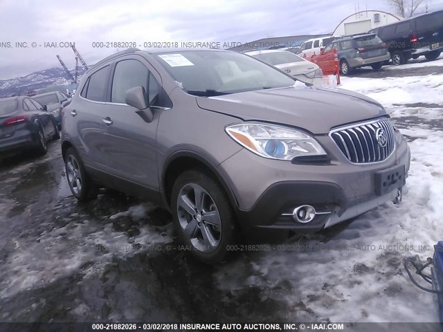 KL4CJHSB3DB066358 - 2013 BUICK ENCORE PREMIUM Dark Brown photo 1