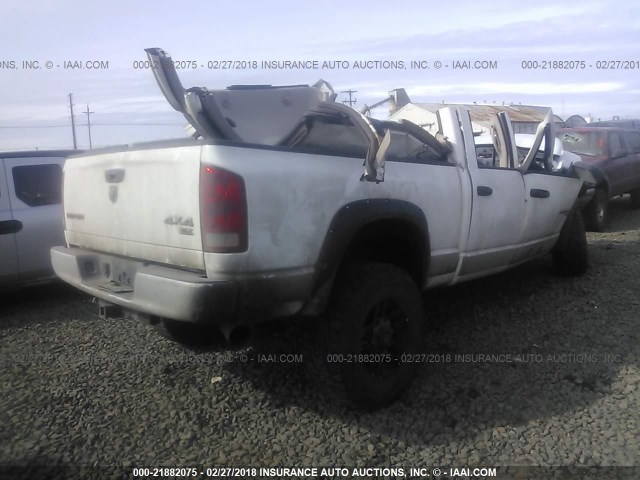 3D7KS28C25G732250 - 2005 DODGE RAM 2500 ST/SLT WHITE photo 4