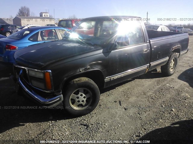 1GTEC14K9NE507942 - 1992 GMC SIERRA C1500 BLACK photo 2