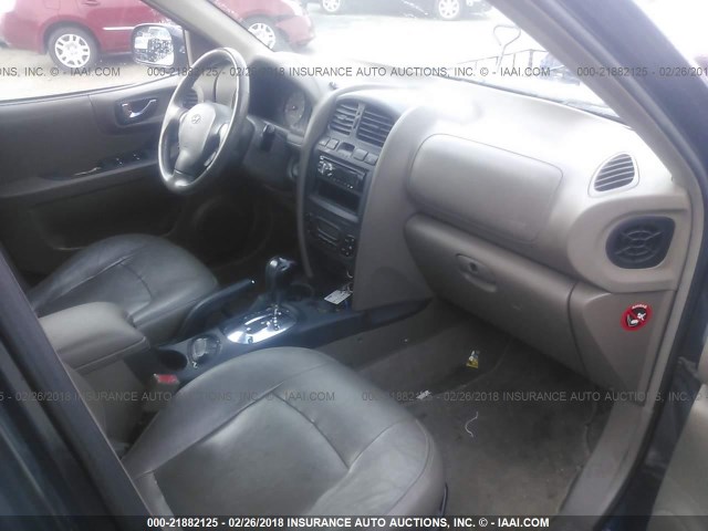 KM8SC13E04U829738 - 2004 HYUNDAI SANTA FE GLS/LX BLUE photo 5