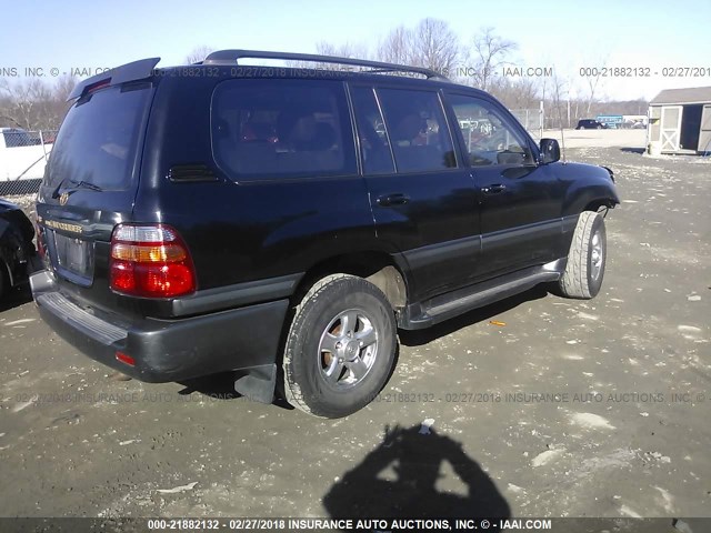 JTEHT05J222027165 - 2002 TOYOTA LAND CRUISER  BLACK photo 4