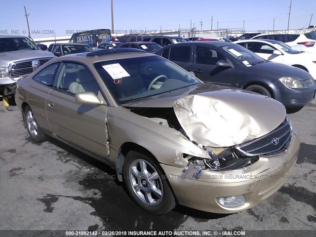 2T1CF28P1YC356743 - 2000 TOYOTA CAMRY SOLARA SE/SLE ოქროსფერი ფოტო 1