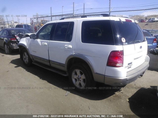 1FMDU74W64ZA38259 - 2004 FORD EXPLORER EDDIE BAUER WHITE photo 3