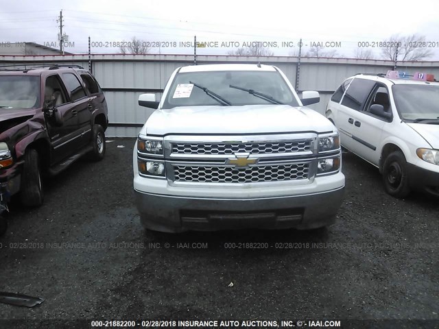 1GCRCREC2EZ407486 - 2014 CHEVROLET SILVERADO C1500 LT WHITE photo 6