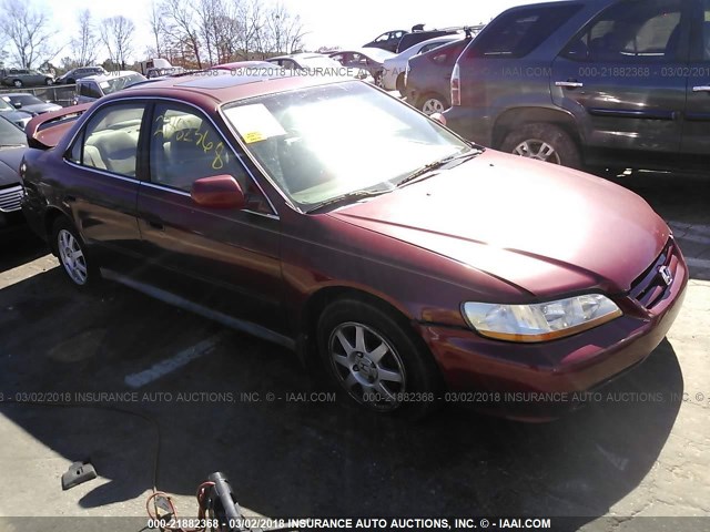 1HGCG567X2A110711 - 2002 HONDA ACCORD SE RED photo 1