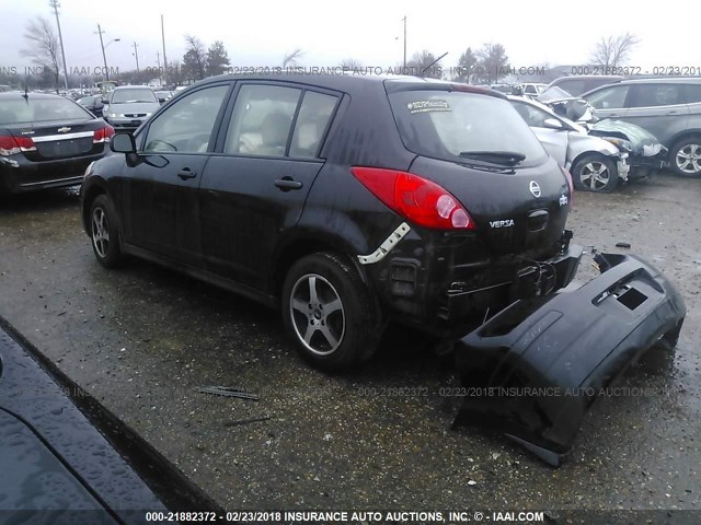 3N1BC13E29L402330 - 2009 NISSAN VERSA S/SL BLACK photo 3