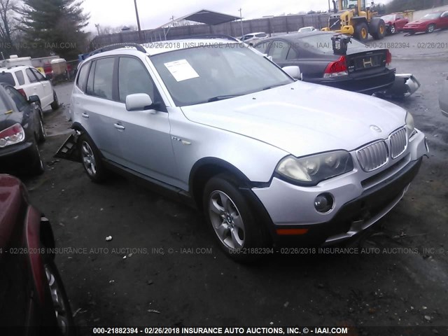 WBXPC93497WJ01816 - 2007 BMW X3 3.0SI SILVER photo 1