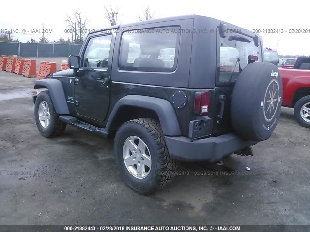 1J4AA2D18AL199261 - 2010 JEEP WRANGLER SPORT GREEN photo 3