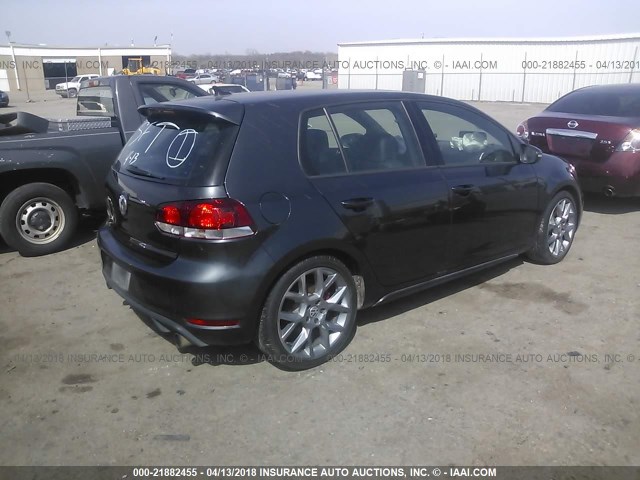 WVWHD7AJXEW006688 - 2014 VOLKSWAGEN GTI GRAY photo 4