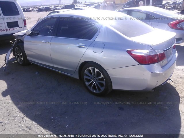 1HGCR2F52FA182855 - 2015 HONDA ACCORD SPORT Күміс фото 3